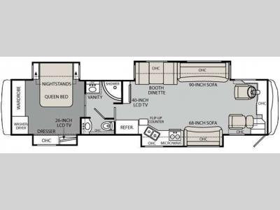 Floorplan - 2011 Holiday Rambler Neptune 40 PBQ