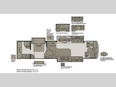 Floorplan - 2006 Fleetwood RV Revolution LE 40E
