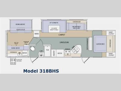 Floorplan - 2011 Prime Time Manufacturing LaCrosse 318BHS