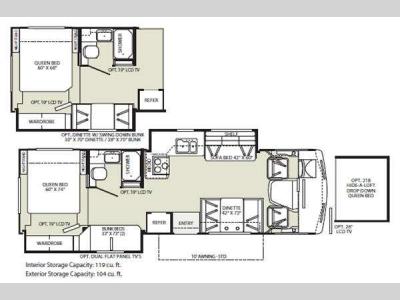 Floorplan - 2011 Fleetwood RV Storm 32BH