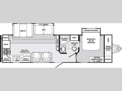 Floorplan - 2011 Palomino Sabre 32RKDS