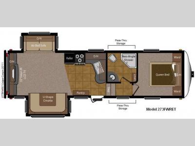 Floorplan - 2011 Keystone RV Sprinter Copper Canyon 273FWRET