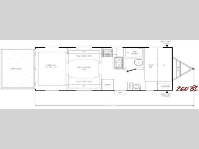 Floorplan - 2011 Coachmen RV Freedom Express 260BL