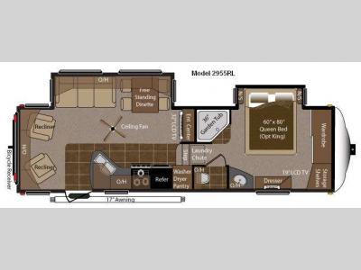 Floorplan - 2011 Keystone RV Montana 2955 RL