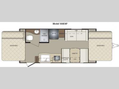 Floorplan - 2011 Keystone RV Bullet 188EXP