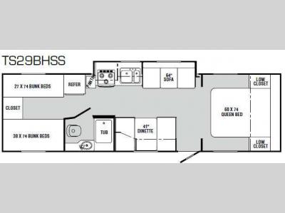 Floorplan - 2011 R-Vision Trail Sport TS29BHSS