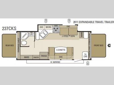 Floorplan - 2011 Starcraft  Travel Star 237CKS
