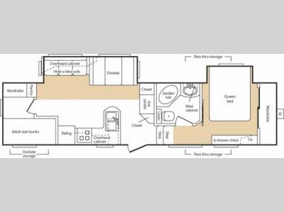 Floorplan - 2006 Keystone RV Mountaineer 319 BHS