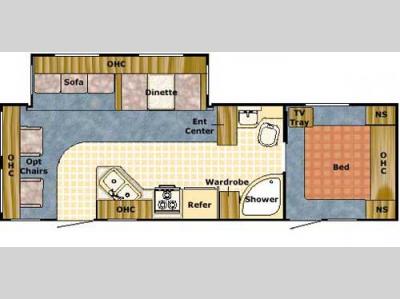 Floorplan - 2006 Gulf Stream RV Yellowstone 28 TRBW