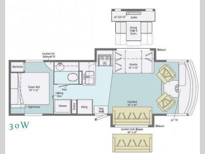 Floorplan - 2011 Itasca Sunstar 30W