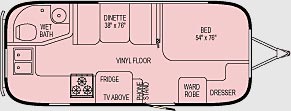Floorplan - 2005 Airstream RV Safari 22