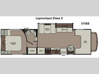 Floorplan - 2011 Coachmen RV Leprechaun 315SS