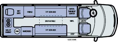 Floorplan - 2005 Airstream RV Interstate IRS