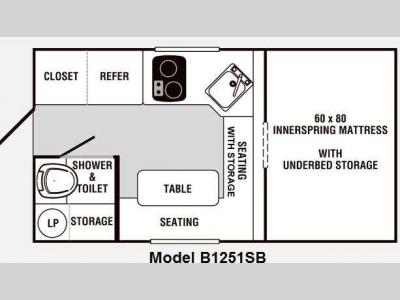 Floorplan - 2011 Palomino Bronco B1251SB