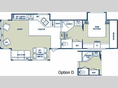 Floorplan - 2004 Forest River RV Cardinal 35 CKT