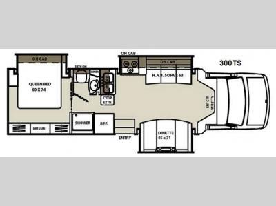 Floorplan - 2011 Coachmen RV Concord 300TS