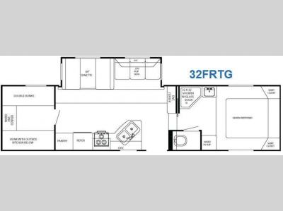 Floorplan - 2011 Gulf Stream RV Canyon Trail 32 FRTG XLT