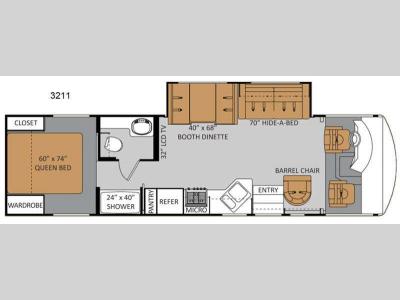 Floorplan - 2011 Thor Motor Coach Daybreak 3211