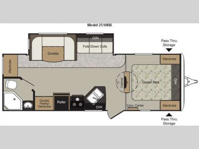 Floorplan - 2011 Keystone RV Passport 2510RB Grand Touring