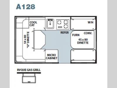 Floorplan - 2011 Forest River RV Rockwood Hard Side Series A128