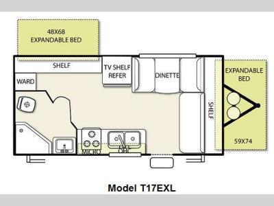 Floorplan - 2011 Forest River RV Salem Cruise Lite 17EXL