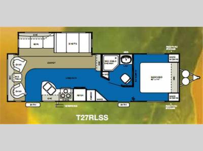 Floorplan - 2011 Forest River RV Wildwood 27RLSS