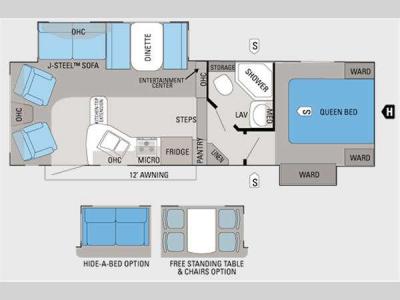 Floorplan - 2011 Jayco Eagle Super Lite HT 26.5RLS