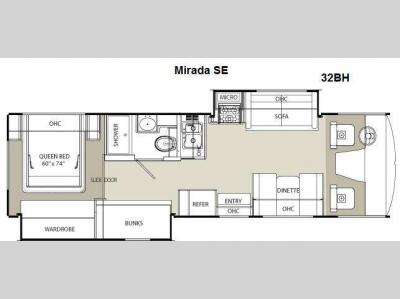 Floorplan - 2012 Coachmen RV Mirada 32BH SE
