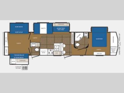 Floorplan - 2012 Prime Time Manufacturing Crusader 355BHQ