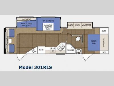 Floorplan - 2012 Prime Time Manufacturing LaCrosse 301RLS