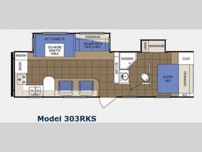 Floorplan - 2012 Prime Time Manufacturing LaCrosse 303RKS