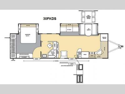 Floorplan - 2012 Coachmen RV Catalina 30FKDS