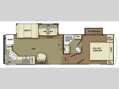 Floorplan - 2012 Yellowstone RV Canyon Trail XLT 26FRKW