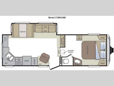 Floorplan - 2012 Keystone RV Cougar 278RKSWE