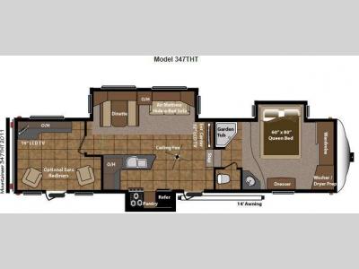 Floorplan - 2012 Keystone RV Mountaineer 347THT