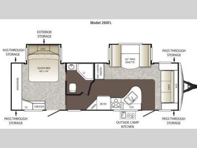 Floorplan - 2012 Keystone RV Outback 260FL