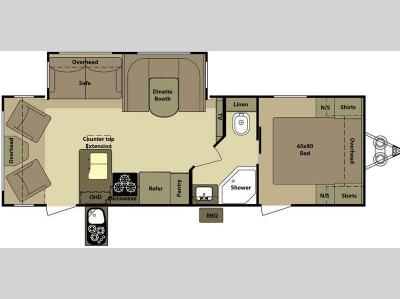 Floorplan - 2012 Open Range RV Roamer RT266RLS