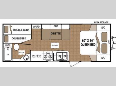 Floorplan - 2012 Dutchmen RV Aspen Trail 2500BH