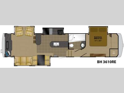 Floorplan - 2012 Heartland Bighorn 3610RE