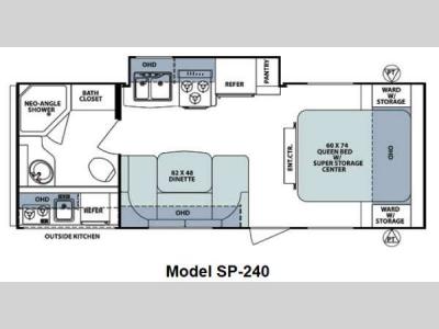 Floorplan - 2012 Forest River RV Surveyor Sport SP-240