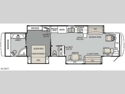 Floorplan - 2011 Monaco Camelot 43DFT