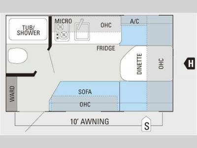 Floorplan - 2012 Jayco Jay Flight Swift SLX 145RB