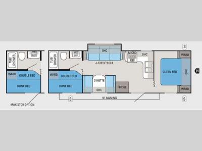 Floorplan - 2012 Jayco Jay Flight 28BHS