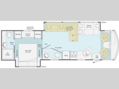 Floorplan - 2012 Itasca Sunstar 35F