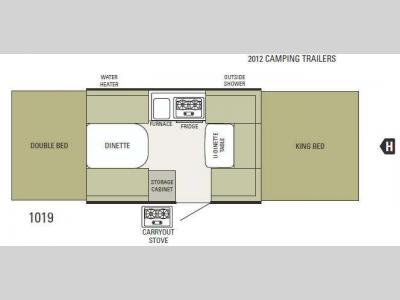 Floorplan - 2012 Starcraft  Comet 1019
