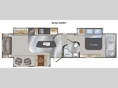 Floorplan - 2012 Keystone RV Alpine 3600RS