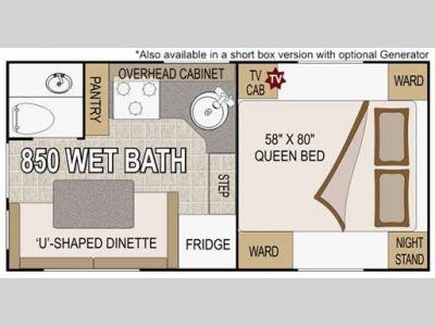 Floorplan - 2011 Northwood Wolf Creek 850