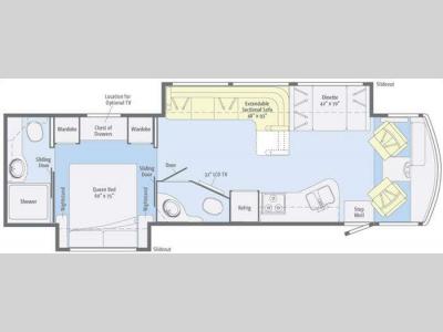Floorplan - 2012 Winnebago Vista 35F