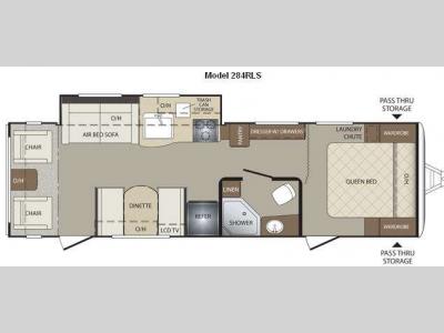 Floorplan - 2012 Keystone RV Bullet 284RLS