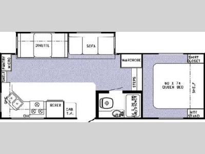 Floorplan - 2006 Forest River RV Rockwood 8240 SS